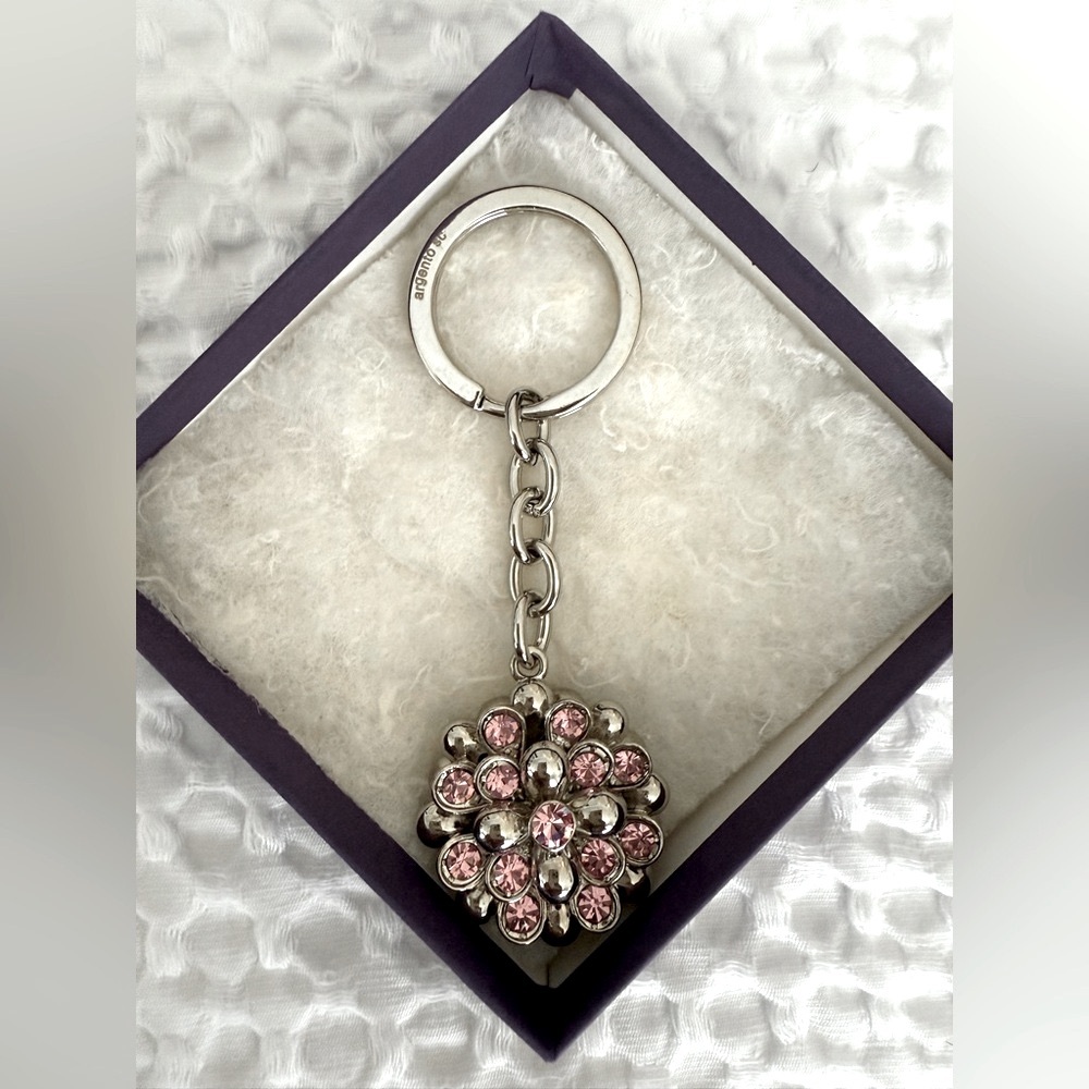 Argento SC Pink Crystal by Swarovski Elements Silver Key Holder